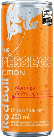 Energético Red Bull Morango e Pêssego 250ml
