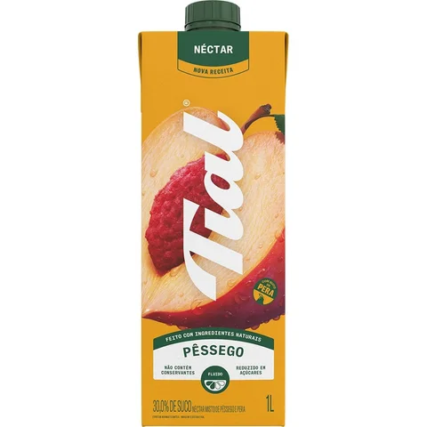 Néctar Pêssego Tial Caixa 1l