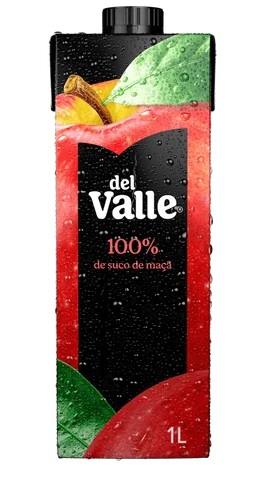 Suco de Maçã Clarificado sem Adição de Açúcar Del Valle Caixa 1l