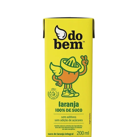 Suco Integral Laranja Do Bem Caixa 200ml