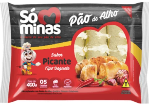 Pão de Alho Só Minas Baguete Picante 400g