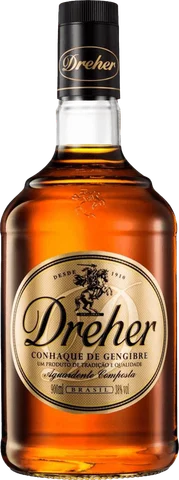 Bebida Alcóolica Mista Conhaque de Gengibre Original Dreher Garrafa 900ml