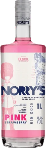 Gin Norry's Pink Strawberry 1L 38,5% Vol