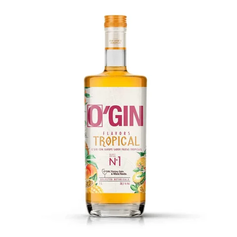 Gin O'gin Flavors Tropical 1 Litro 38,5%