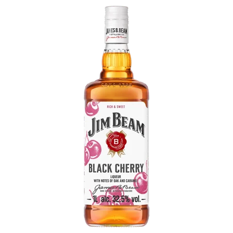 Licor Fino Black Cherry Jim Beam Garrafa 1l