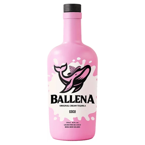 Licor Fino Coco Ballena Garrafa 750ml
