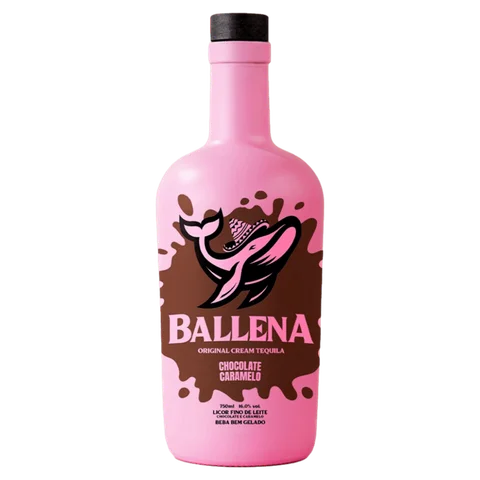Licor Fino de Leite Chocolate e Caramelo Ballena Garrafa 750ml